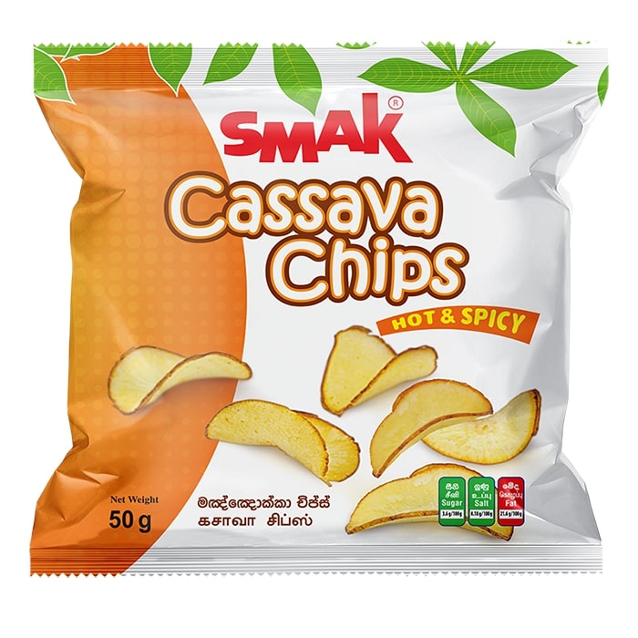 Smak Cassava Chips Hot & Spicy 50g