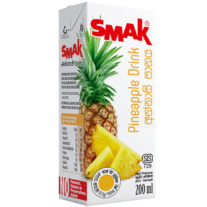 Smak Pineapple Drink 200ml Tetrapack