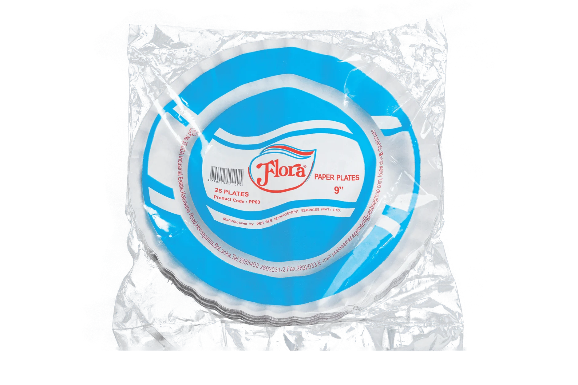 Flora Paper Plate 9" 25 Plates