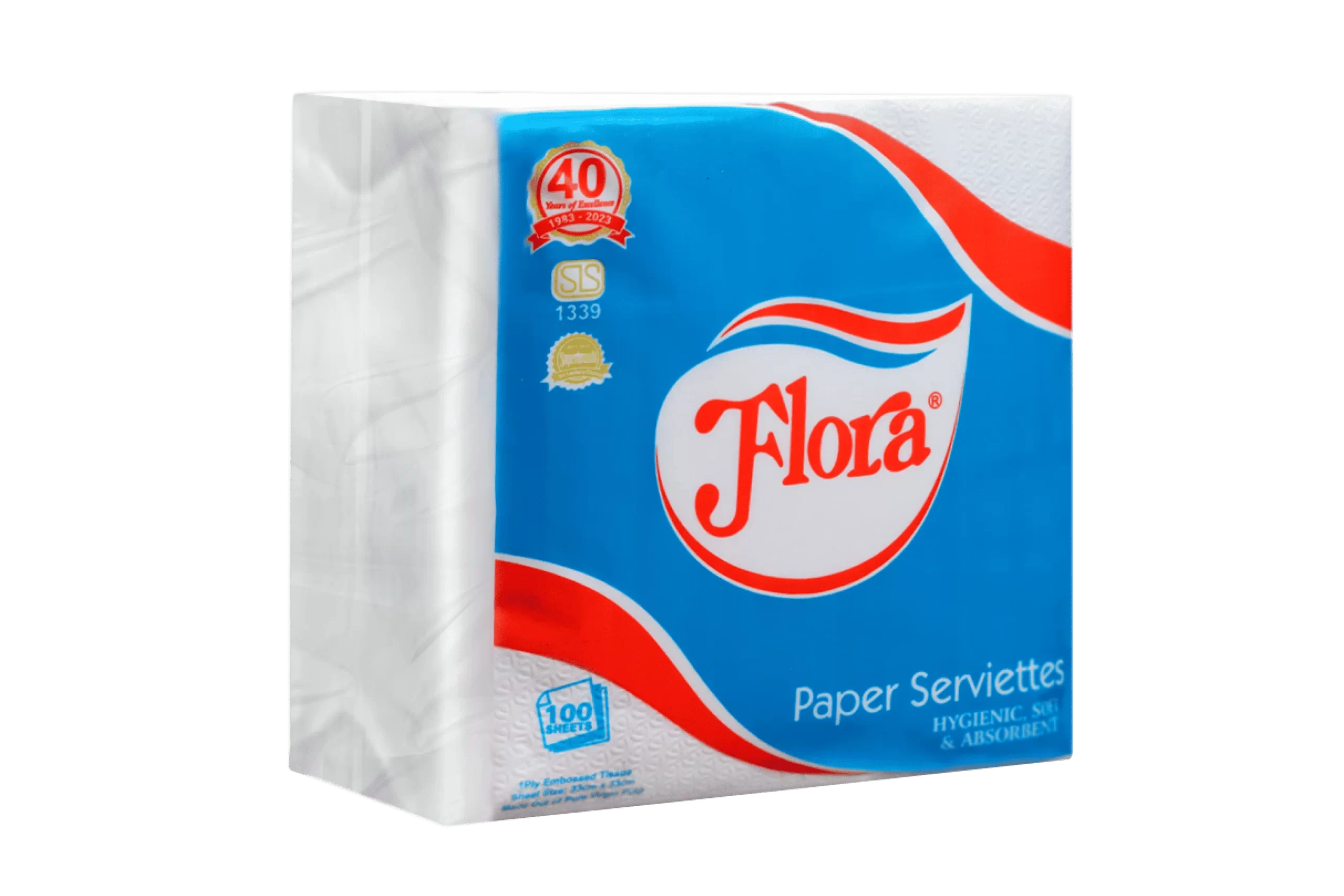 Flora Paper Serviette 1ply 100 sheets