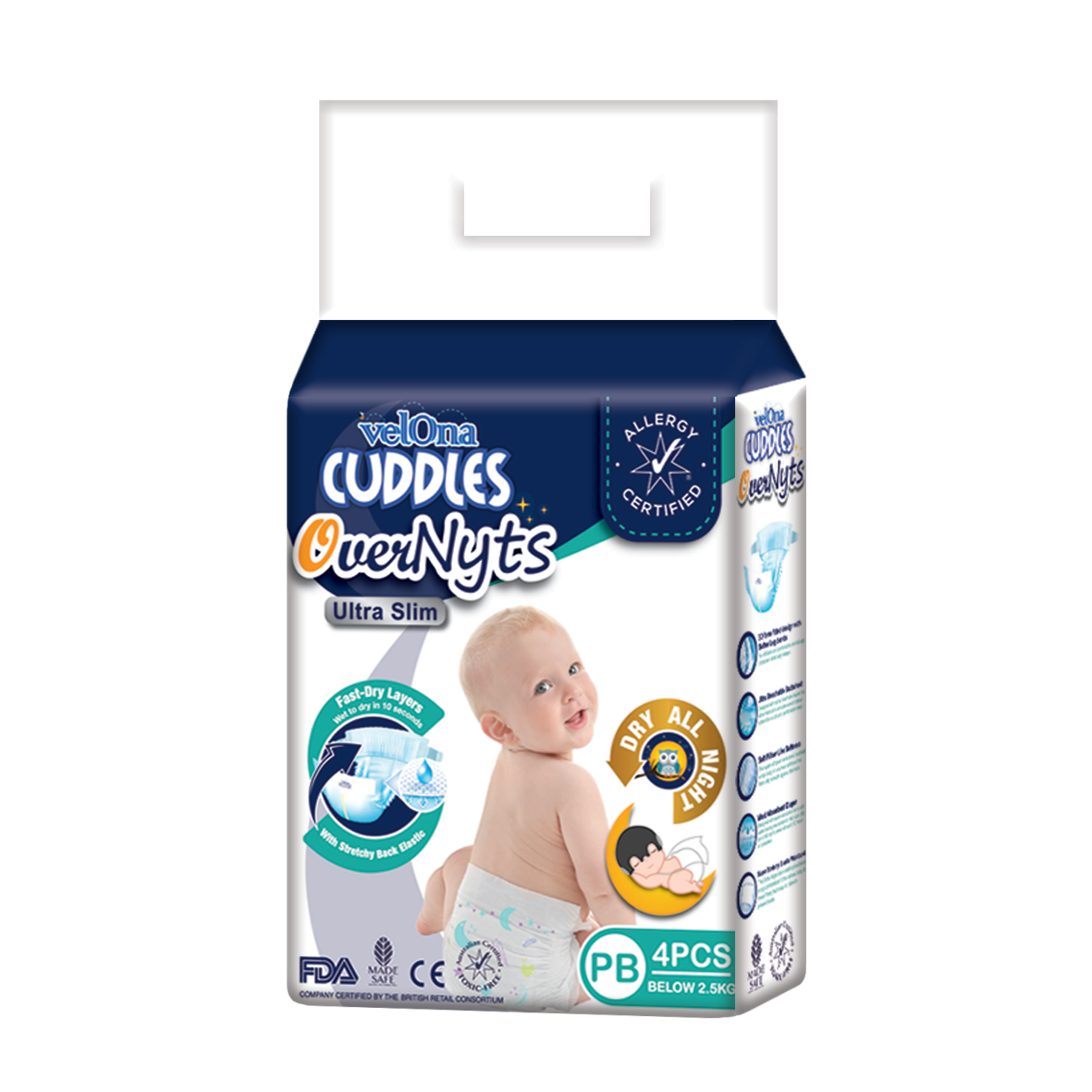 Velona Cuddles Overnyts Diaper- Minis